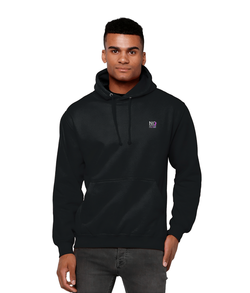 NO HUMAN FILTER SIGNATURE BACK LOGO College Hoodie