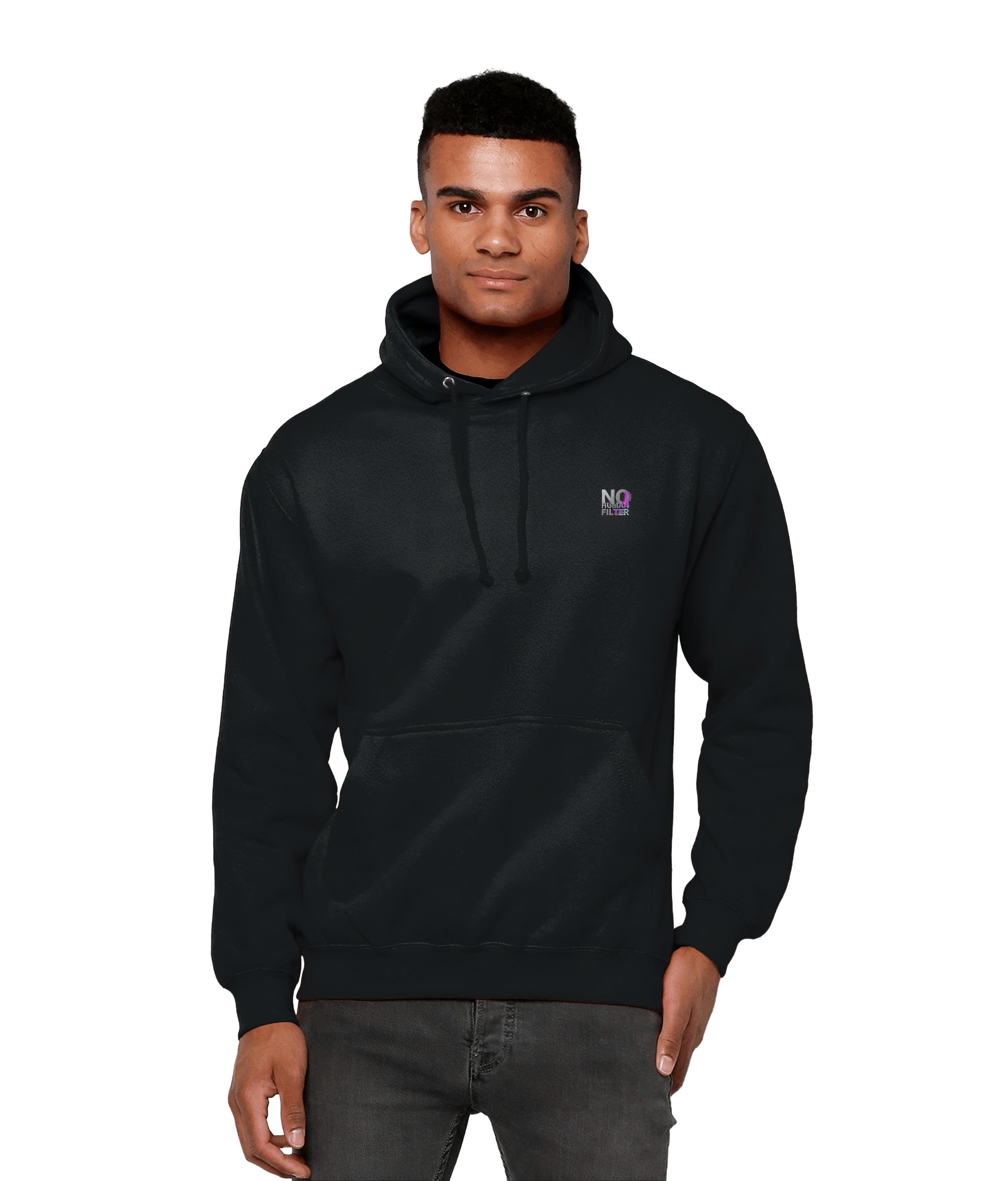 NO HUMAN FILTER SIGNATURE BACK LOGO College Hoodie